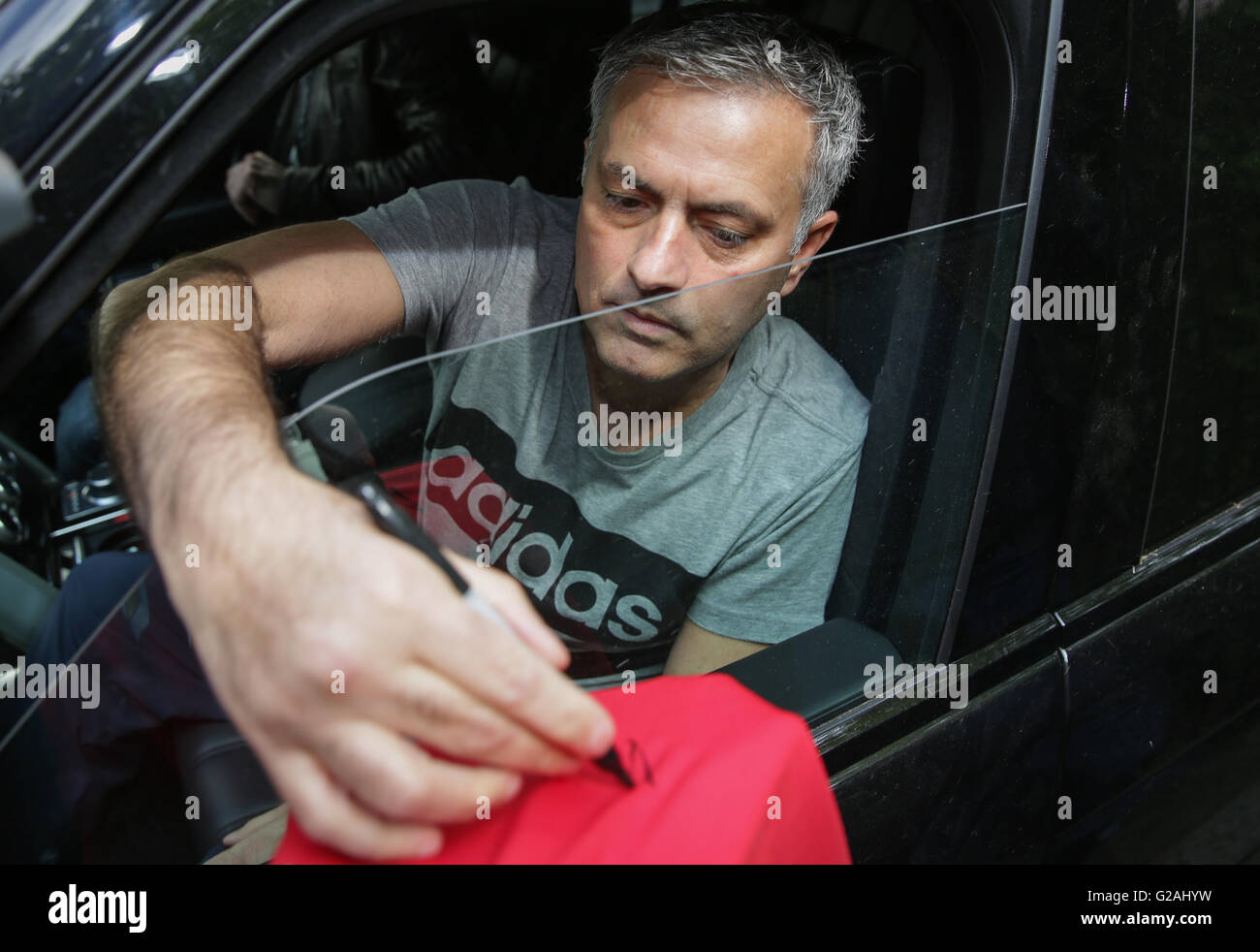 Photo Encadrée Avec Autographe Signée José Mourinho - Manchester United, Pièce Rare