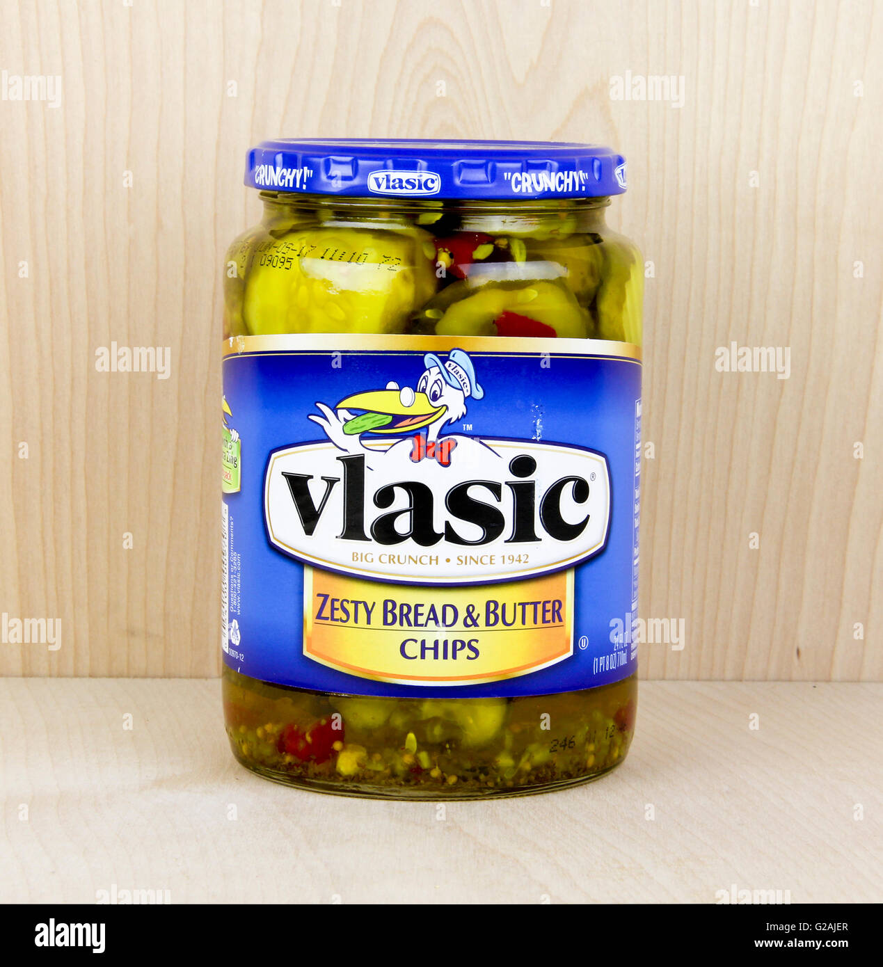 Spencer Wisconsin May 26 2016 Jar Of Vlasic Zesty Bread And Stock Photo Alamy