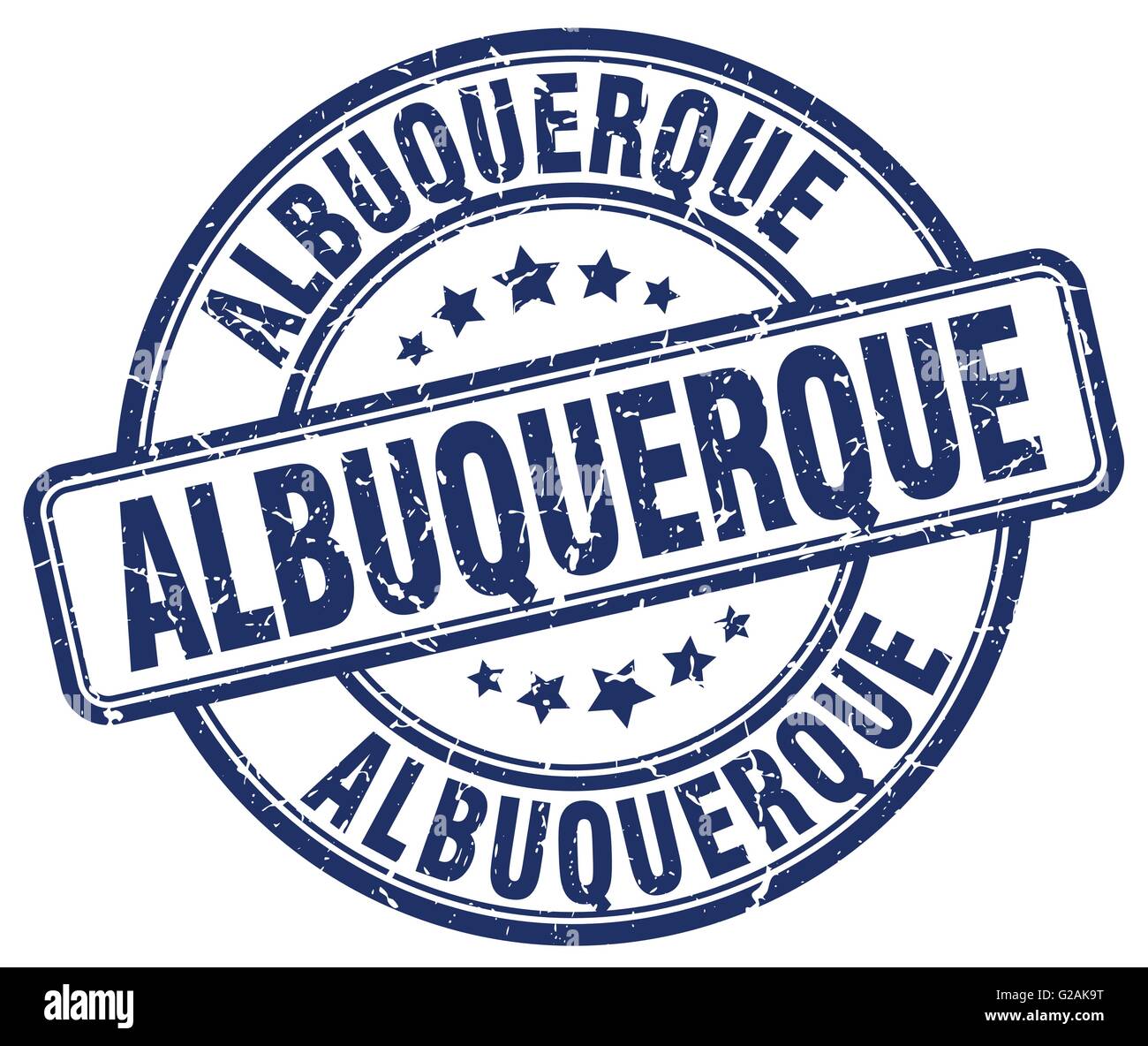 Albuquerque blue grunge round vintage rubber stamp Stock Vector Image