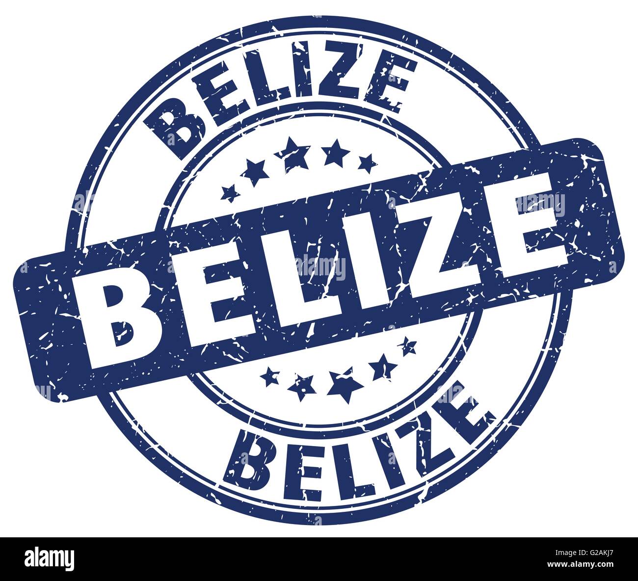 Belize blue grunge round vintage rubber stamp Stock Vector Image & Art ...