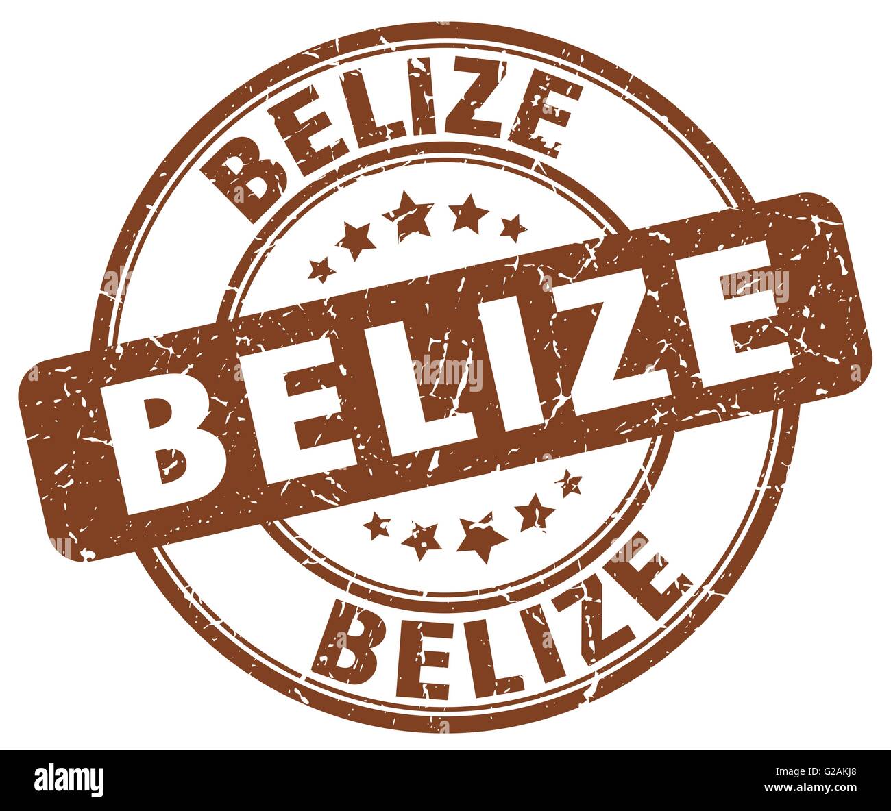 Belize brown grunge round vintage rubber stamp Stock Vector Image & Art ...