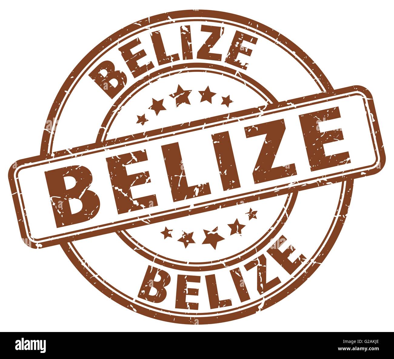 Belize brown grunge round vintage rubber stamp Stock Vector Image & Art ...