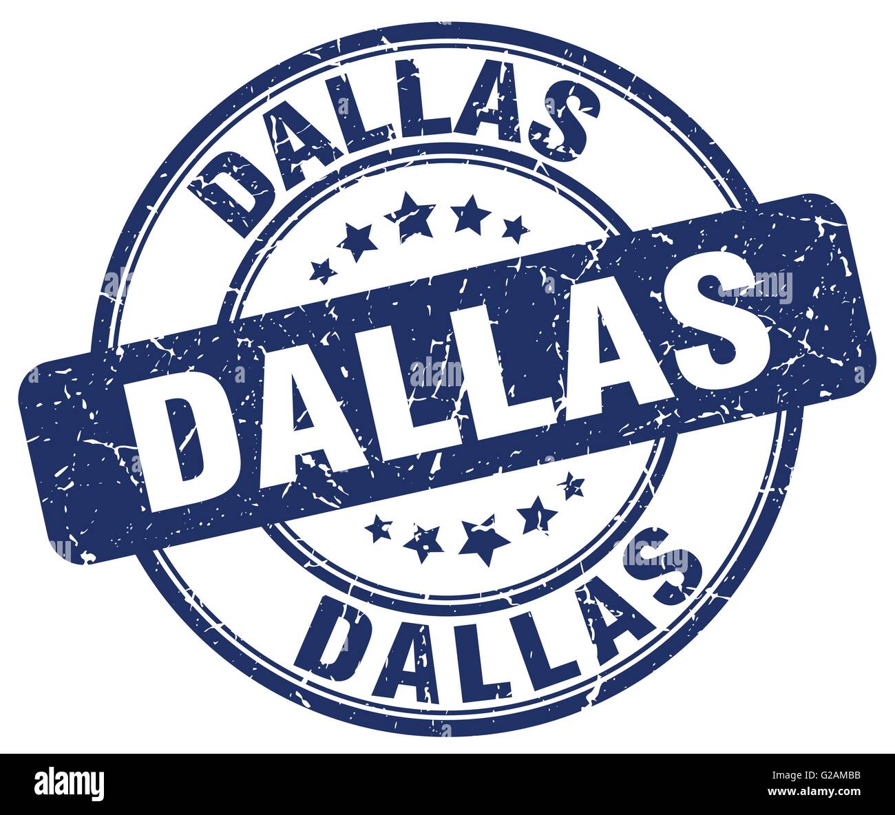 Dallas blue grunge round vintage rubber stamp Stock Vector Image & Art