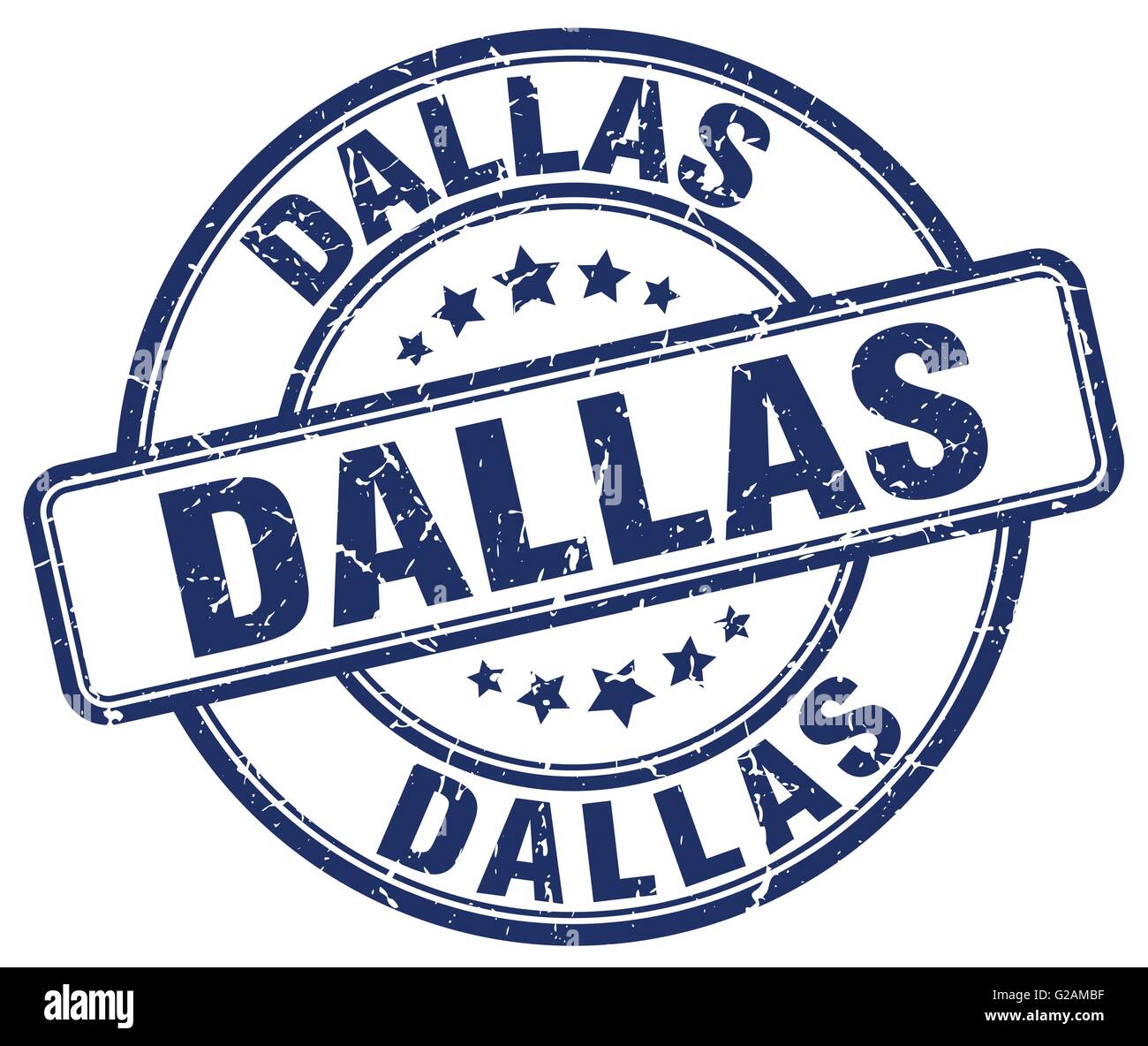 Dallas blue grunge round vintage rubber stamp Stock Vector Image & Art