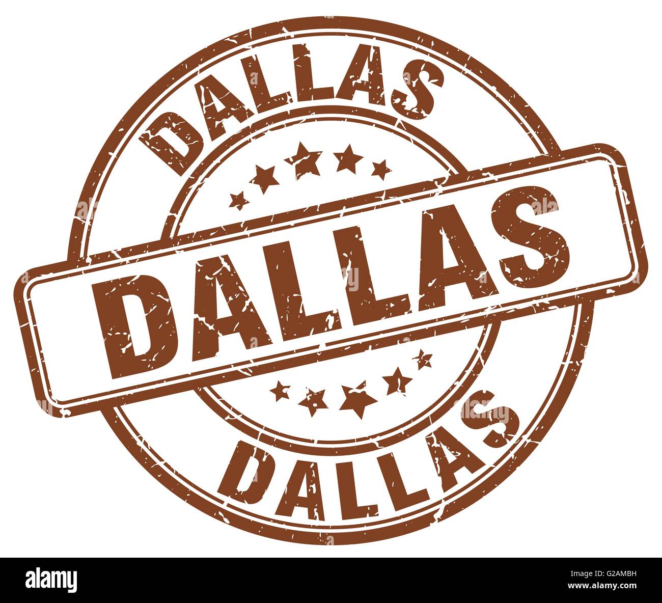 Dallas brown grunge round vintage rubber stamp Stock Vector Image & Art ...