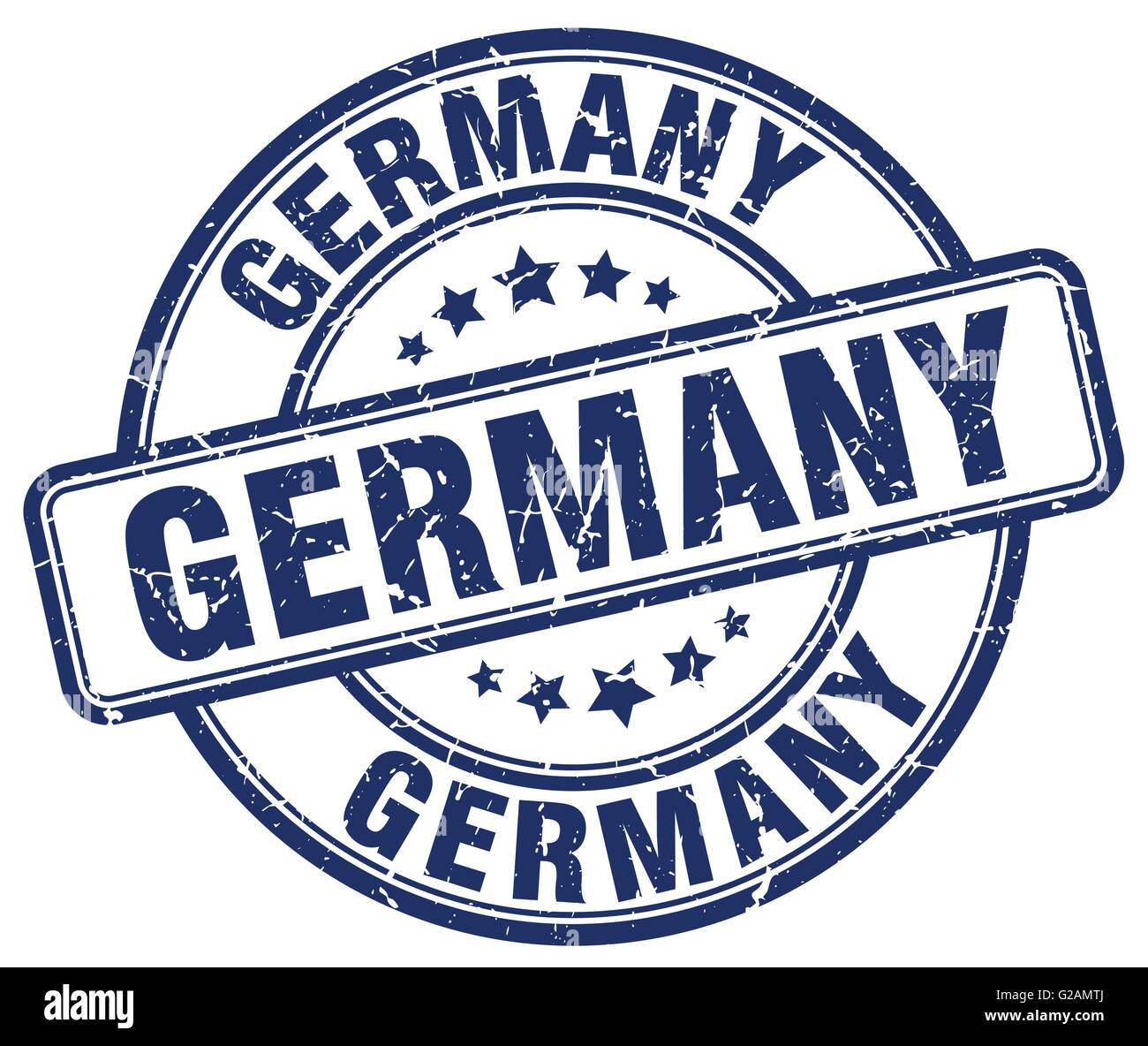 Germany blue grunge round vintage rubber stamp Stock Vector Image & Art ...