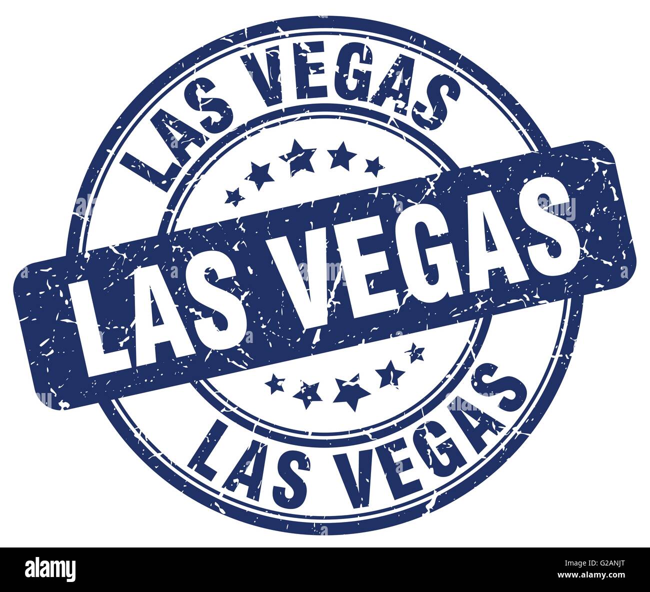Las Vegas blue grunge round vintage rubber stamp Stock Vector Image ...