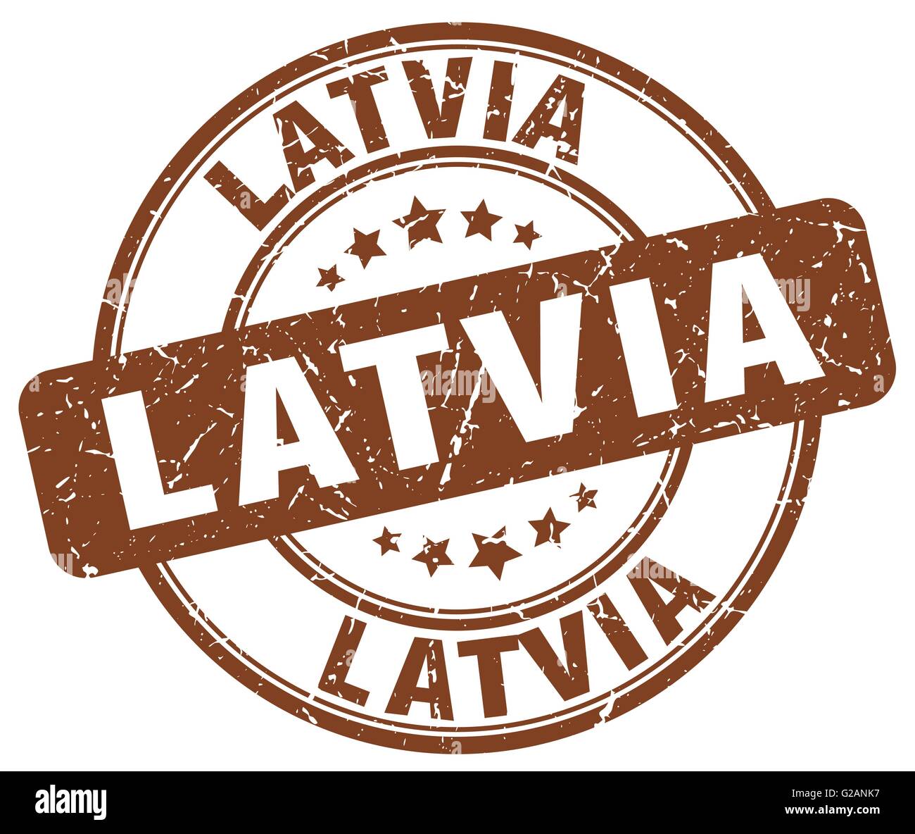 Latvia brown grunge round vintage rubber stamp Stock Vector Image & Art ...
