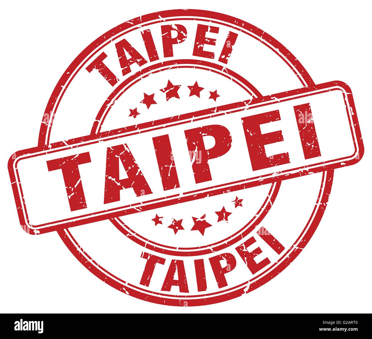 Taipei red grunge round vintage rubber stamp Stock Vector Image & Art ...