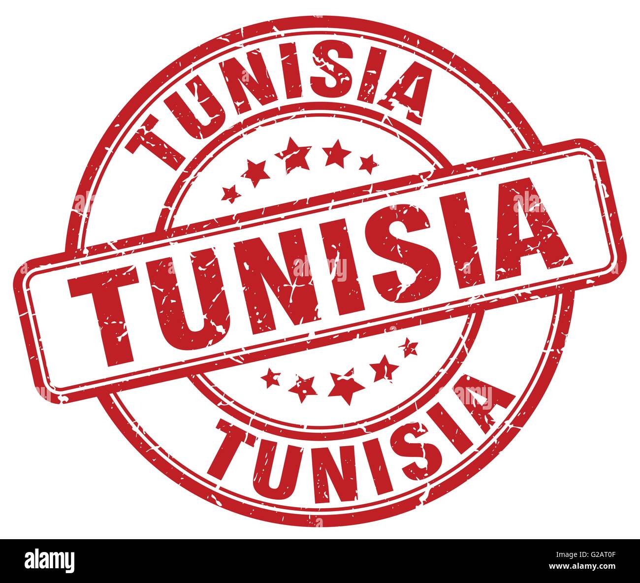 Tunisia red grunge round vintage rubber stamp Stock Vector Image & Art ...