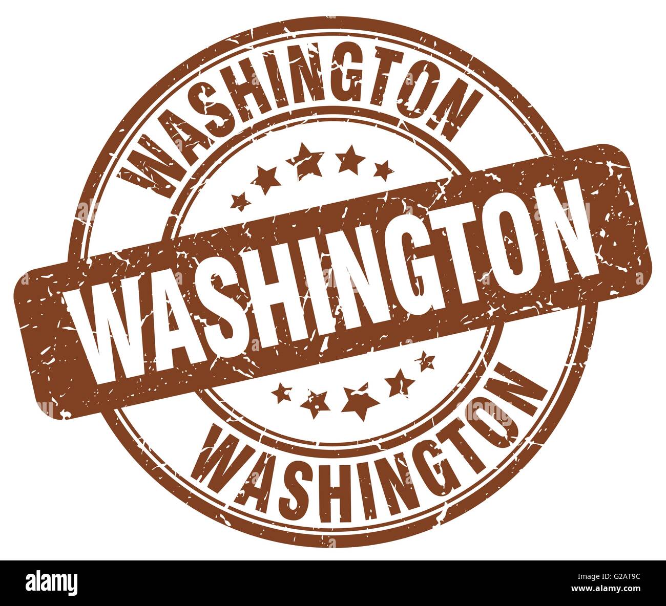 Washington brown grunge round vintage rubber stamp Stock Vector Image ...