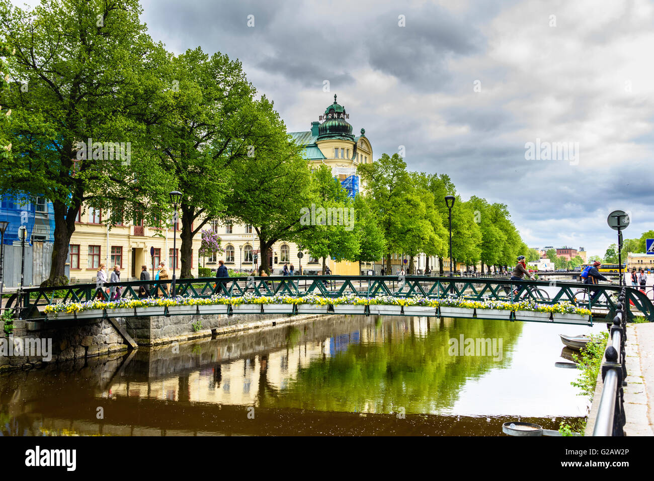 Views around Uppsala, Sweden's premier and oldest university city Stock Photo