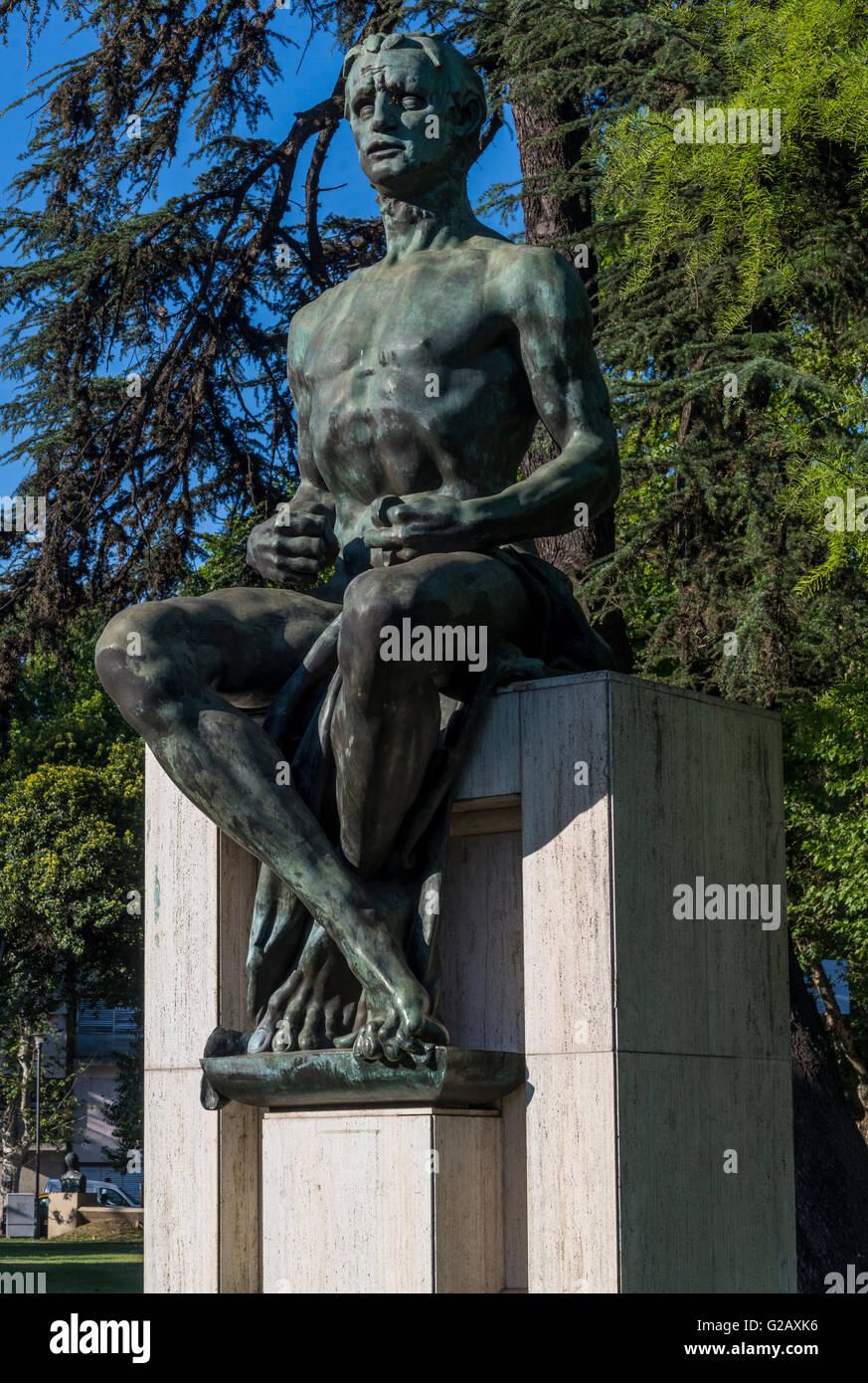 Sculpture, Juan B. Castagnino Fine Arts Museum, Rosario, Santa Fe province, Argentina Stock Photo