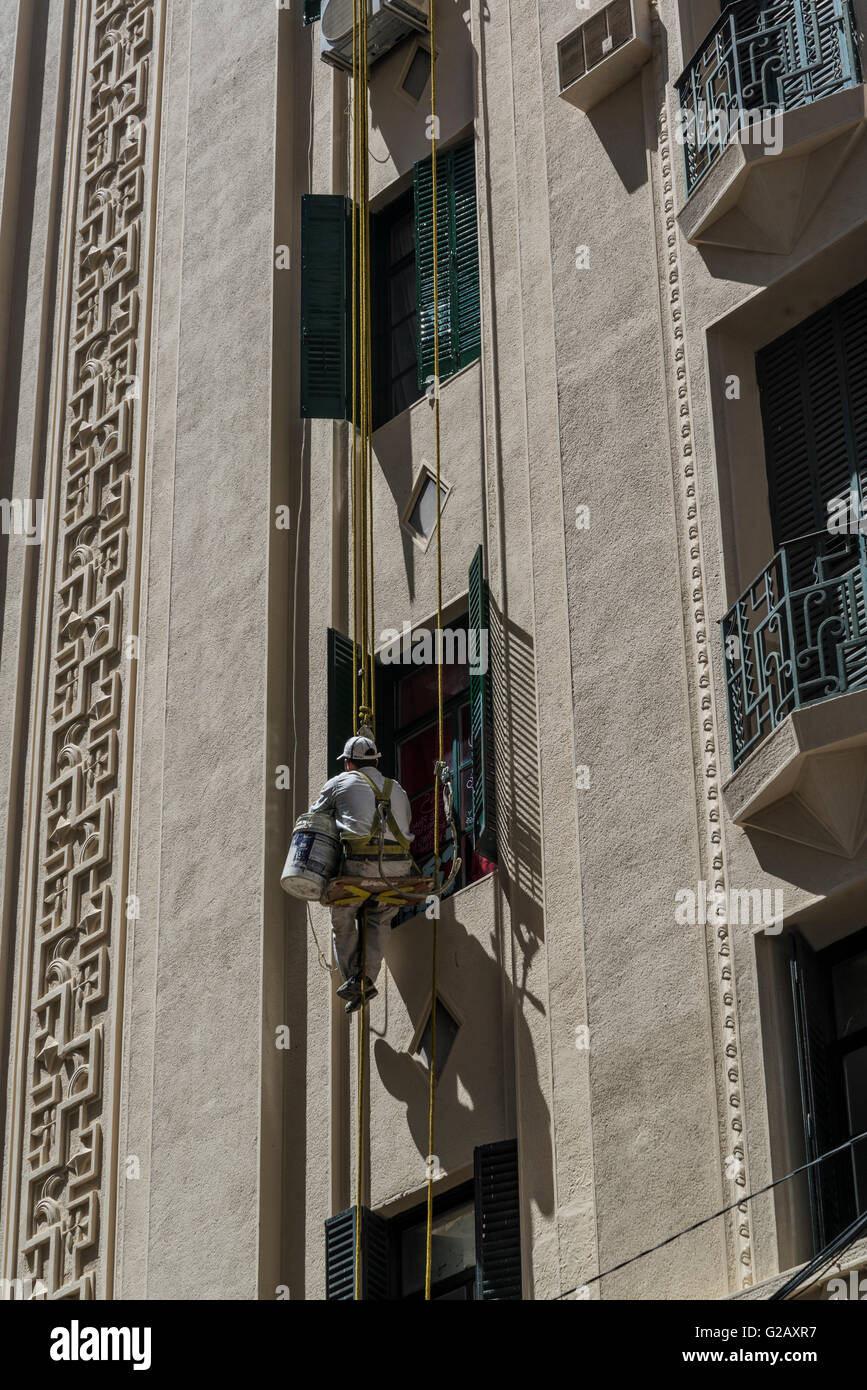 Painter and decorator, Rosario, Santa Fe province, Argentina Stock Photo