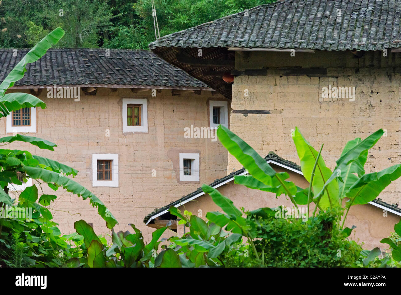 Tulou, UNESCO World Heritage site, Nanjing County, Fujian Province, China Stock Photo