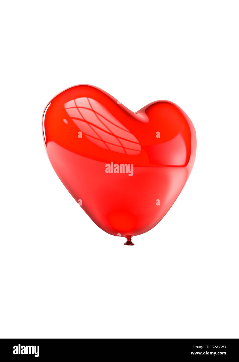 Heart balloon / 3D render of heart shaped balloon Stock Photo - Alamy