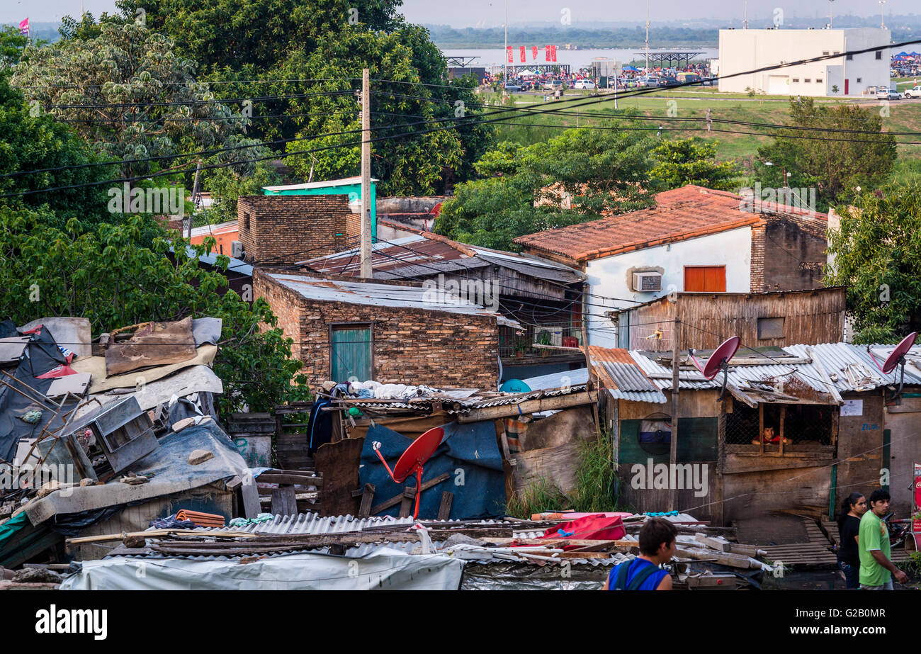 Shantytown, Asunción, Paraguay Stock Photo