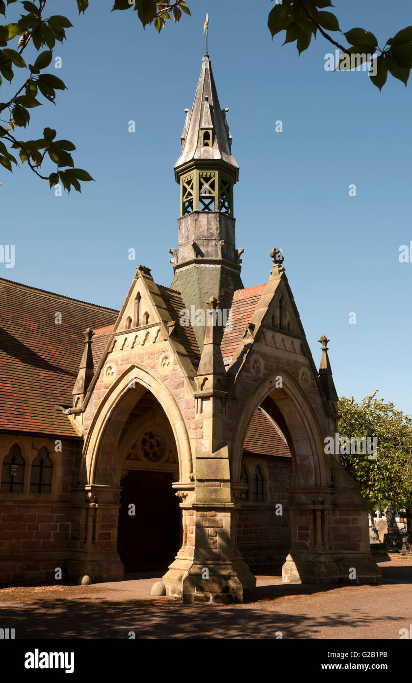 Long Eaton cemetery chapel, Derbyshire, England, UK Stock Photo