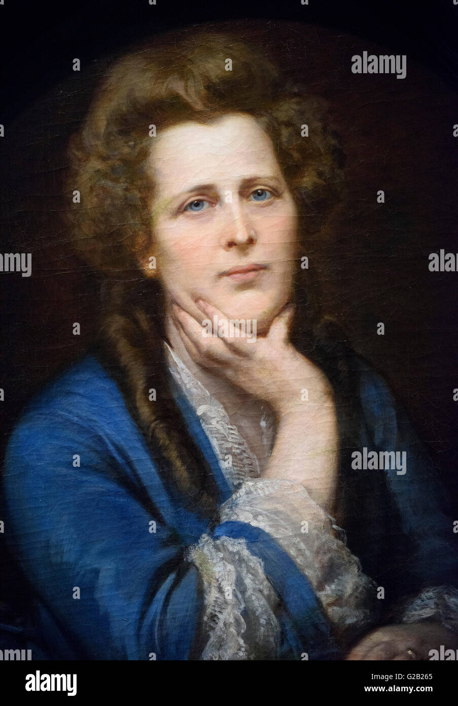 Julius Grün (1823-1896), Portrait of Bertha Krupp (1831-1888), Berlin 1887. Stock Photo