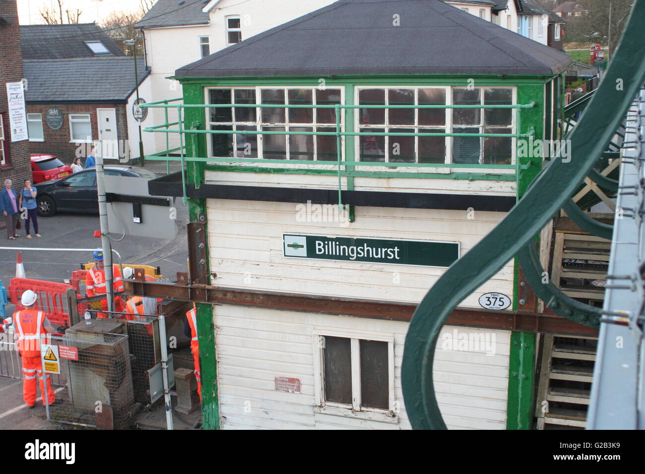 Billingshurst Signal Box Closure Stock Photo