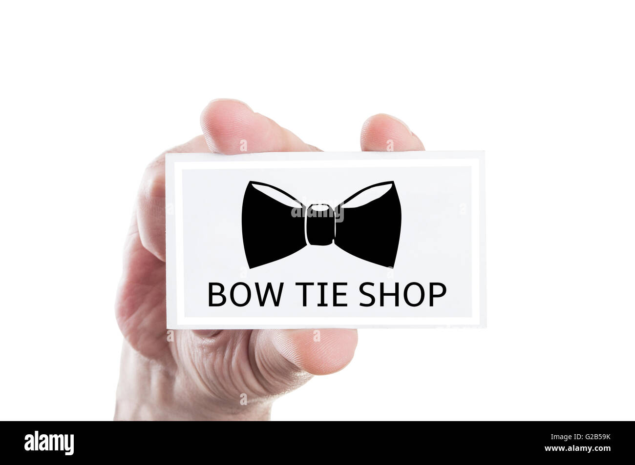 Bow tie shop or bowtie store concept design Stock Photo