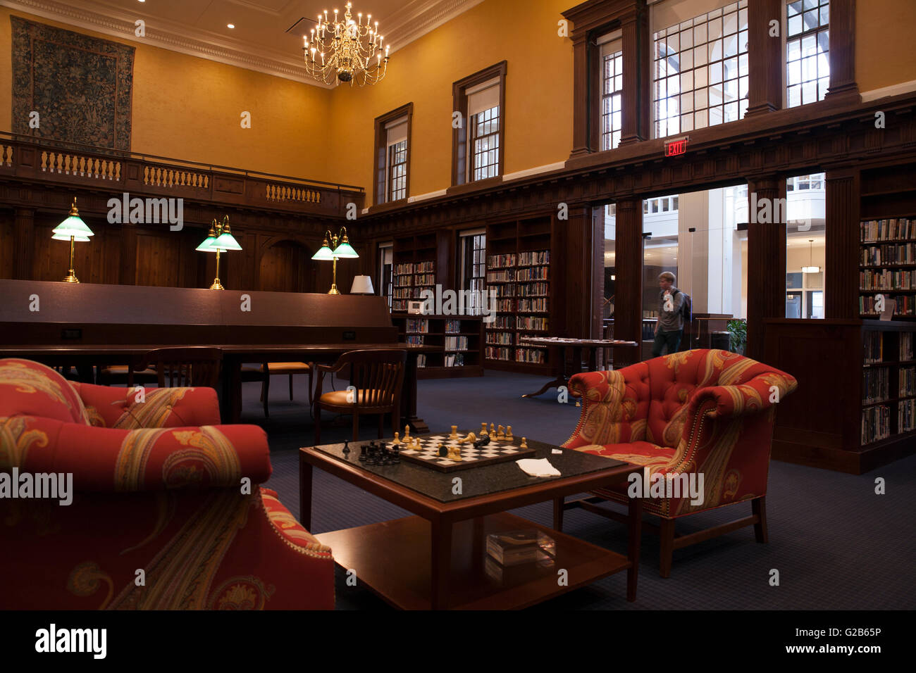 Interior at Groton School, an elite prep school in Groton Massachusetts