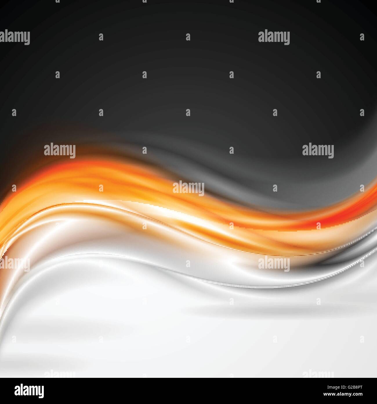 Abstract orange wave design Stock Vector Images - Alamy