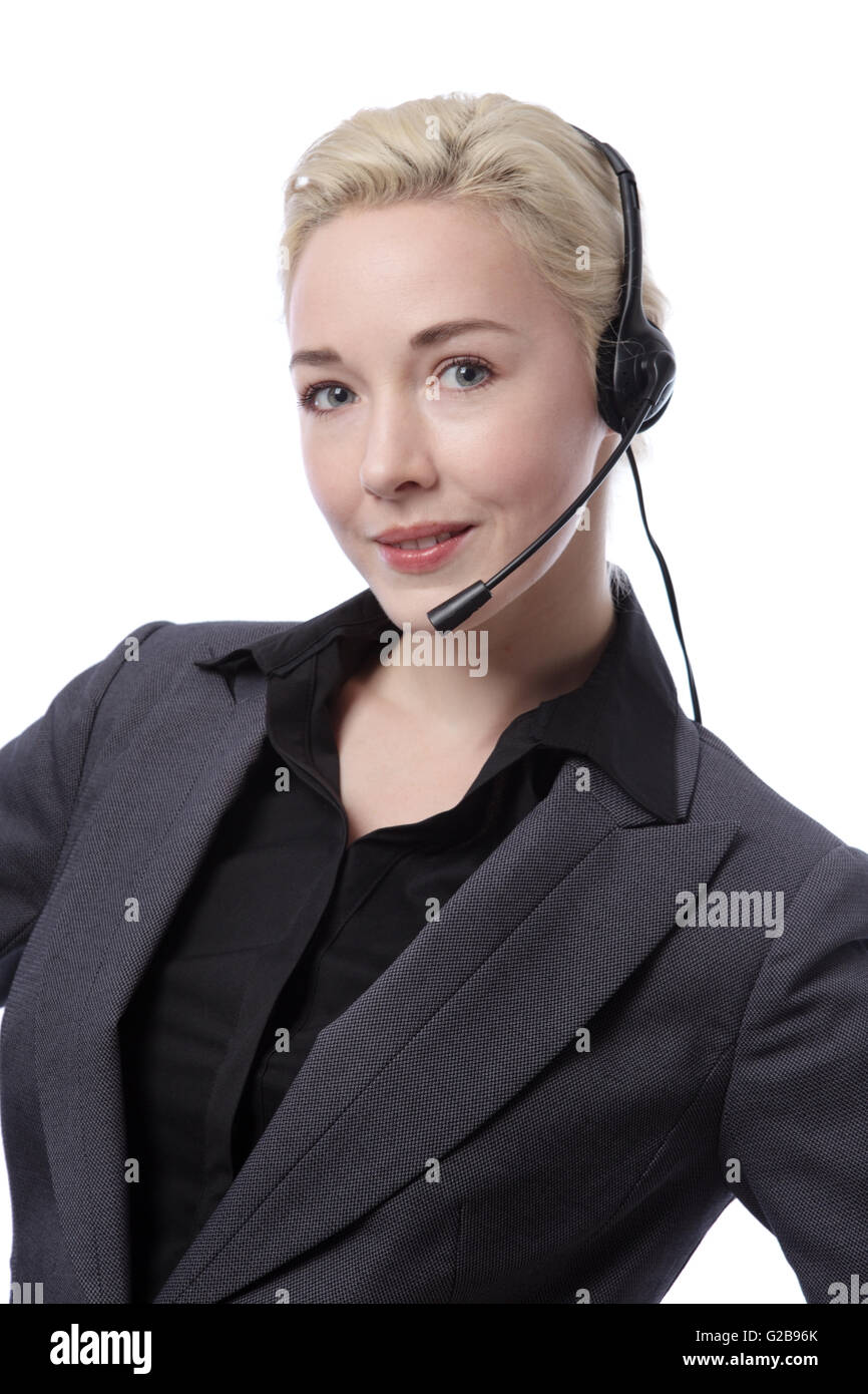 Woman wearing black suit jacket hi-res stock photography and images - Alamy
