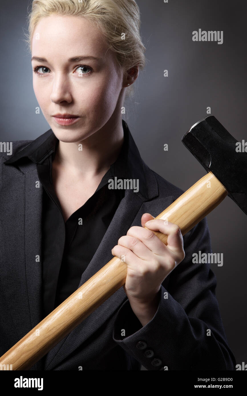 Person sledgehammer studio hires stock photography and images Alamy