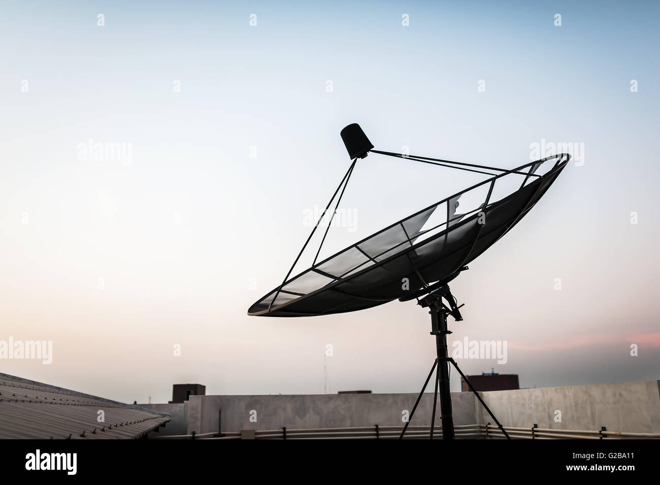 Radar in blue sky sunlight Stock Photo - Alamy