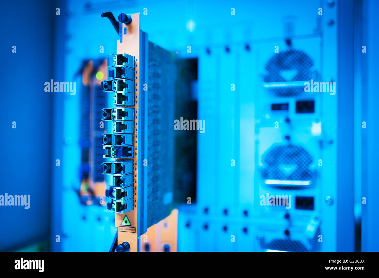 Core switch technology in network room place Stock Photo Alamy