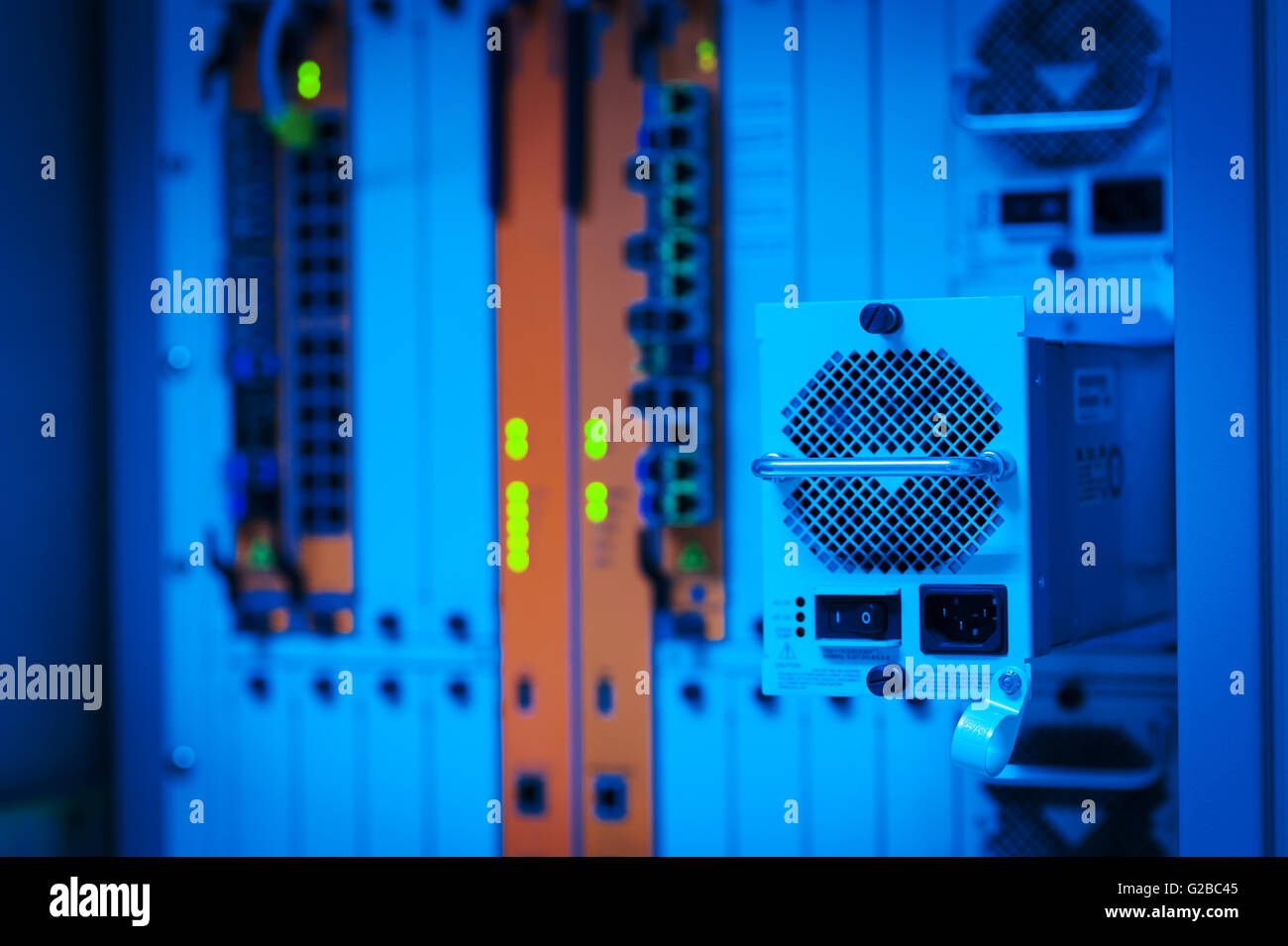 Core switch technology in network room place Stock Photo Alamy