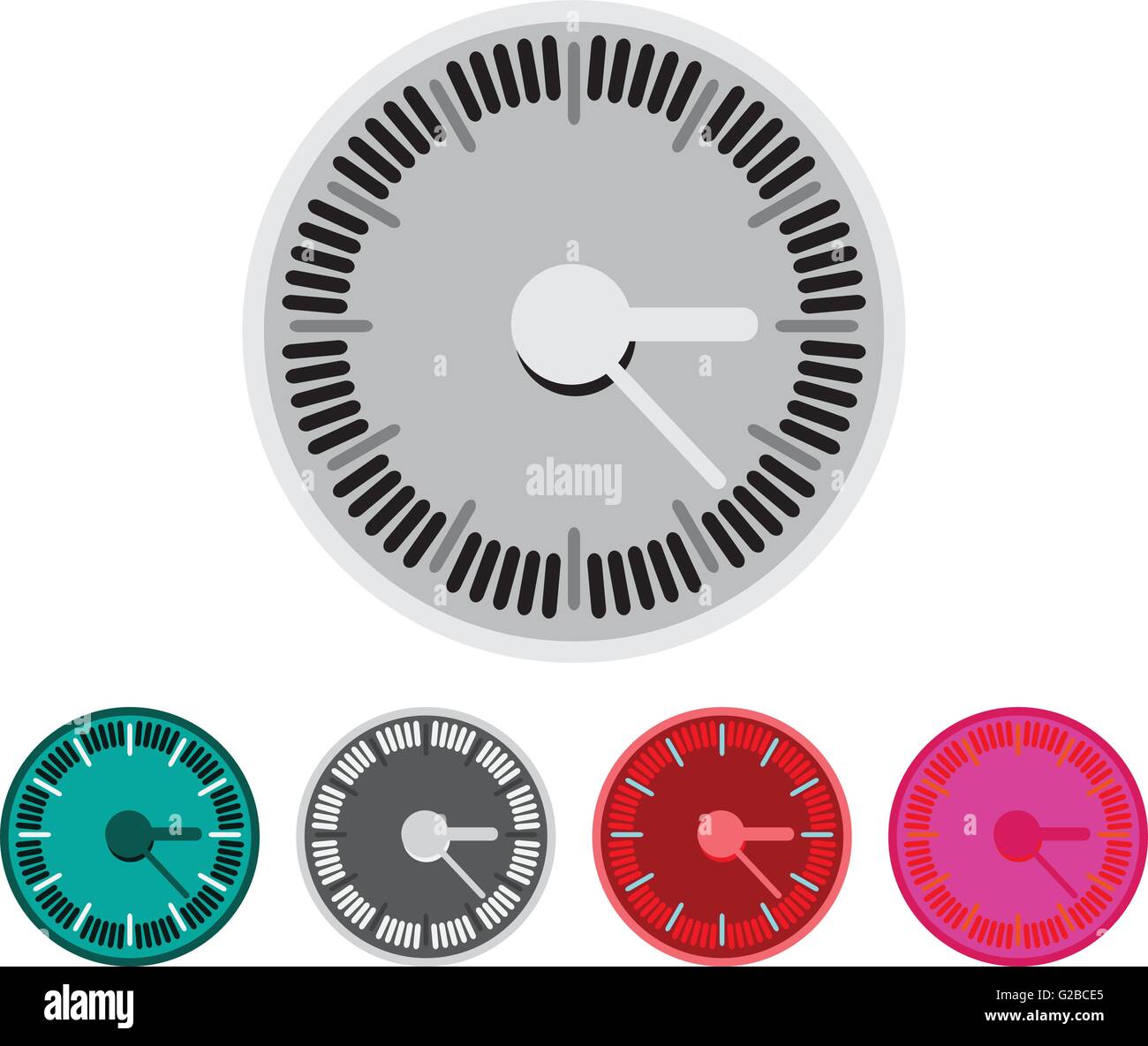 Clock icons set , Vector illustration Stock Vector Image & Art - Alamy