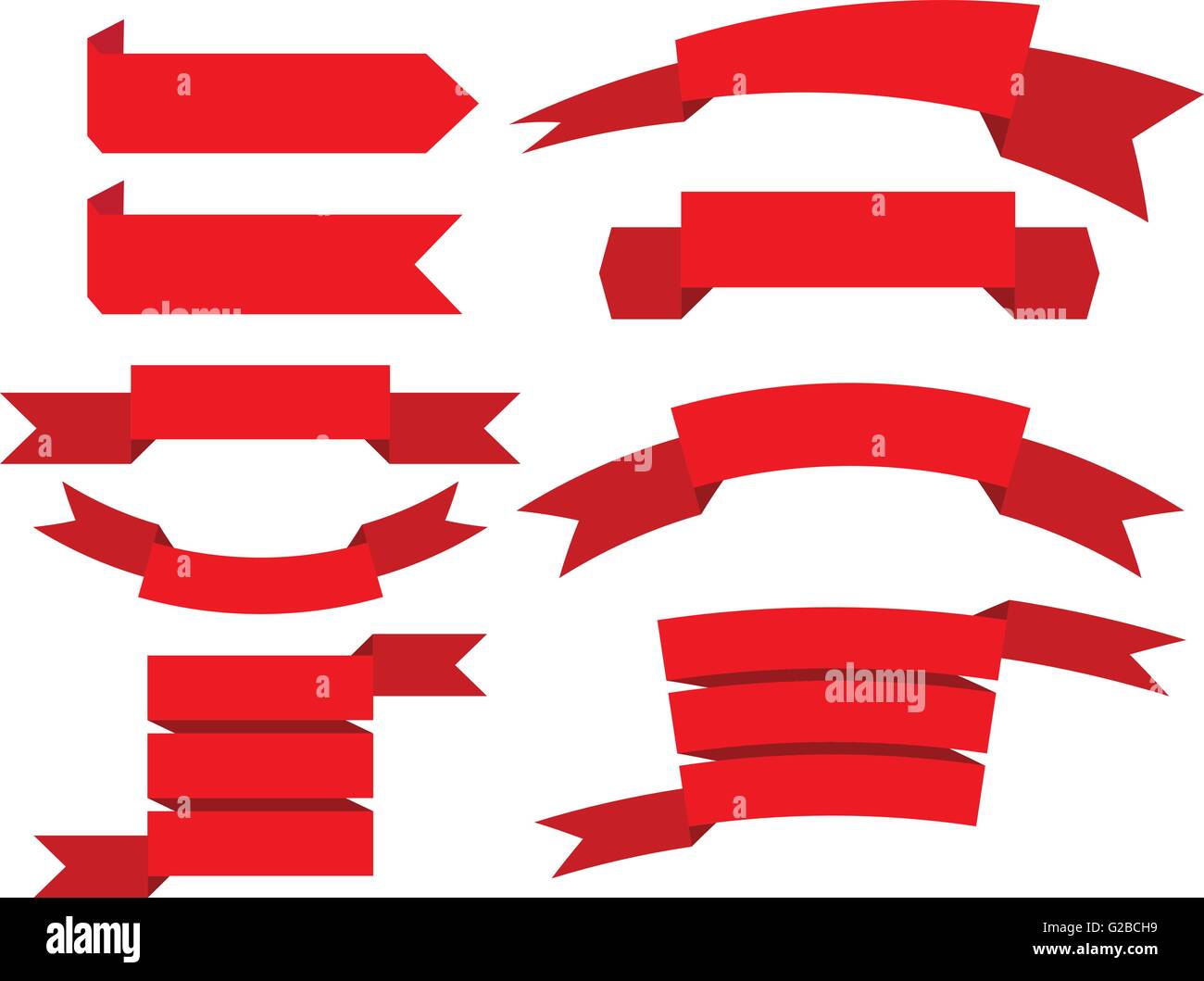 banner ribbons vector set Stock Vector Image & Art - Alamy