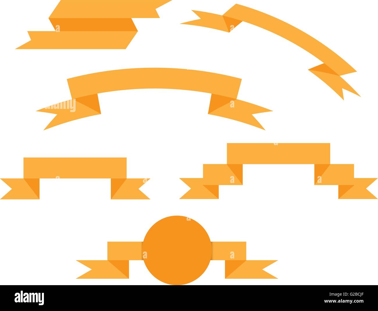 banner ribbons vector set Stock Vector Image & Art - Alamy