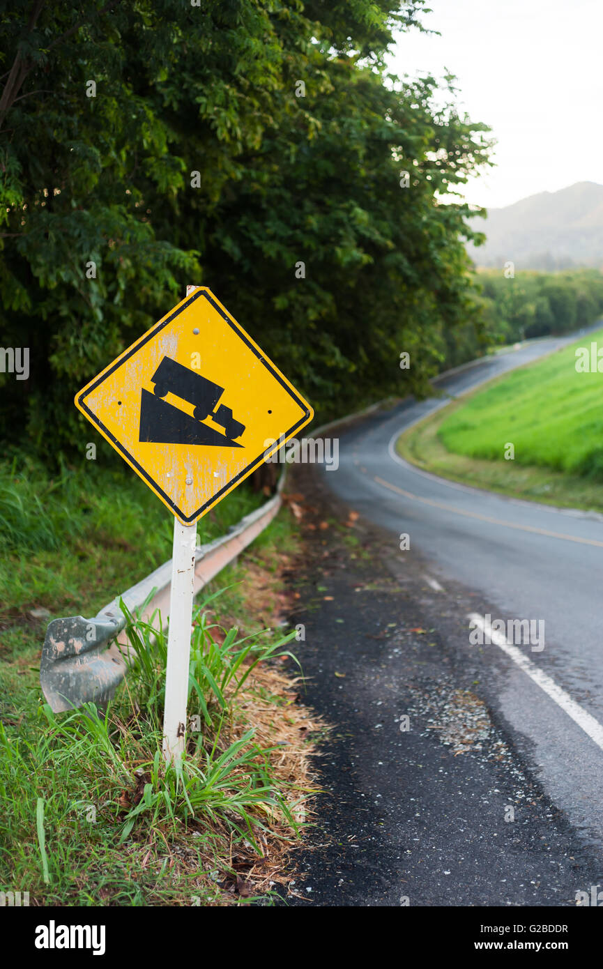Steep Grade Road Sign High Resolution Stock Photography and Images - Alamy