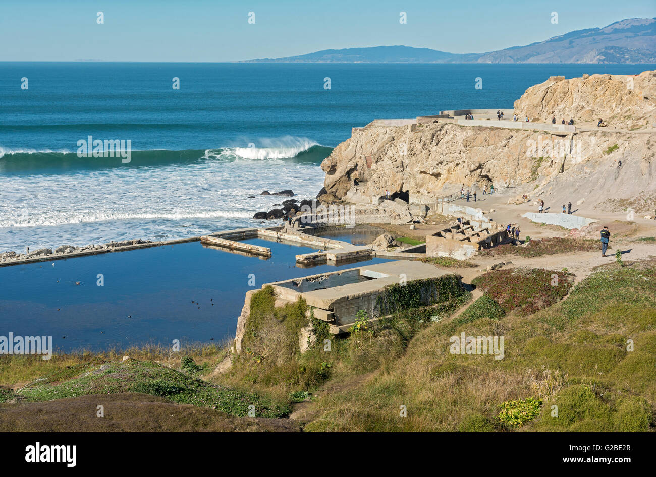 California, San Francisco, Lands End, Sutro Baths ruins Stock Photo Alamy