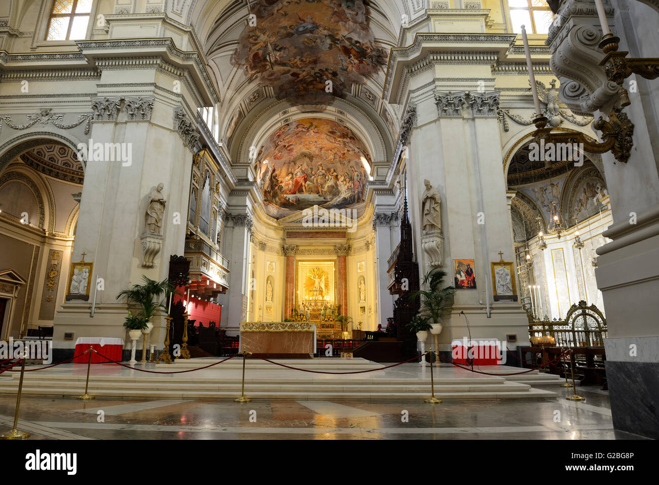 Palermo Cathedral Interior Palermo Sicily Hi Res Stock Photography And