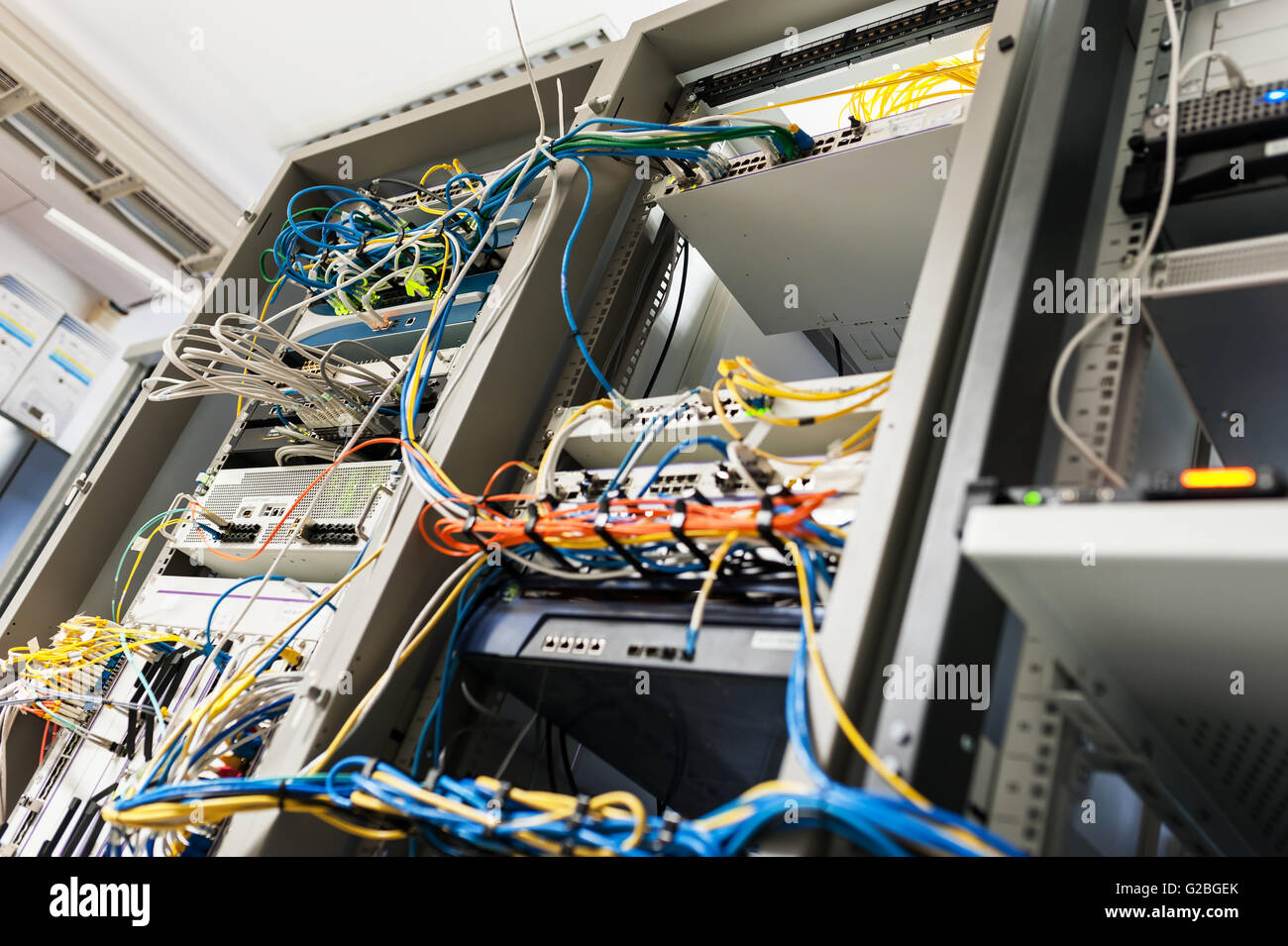 Core switch technology in network room place Stock Photo - Alamy