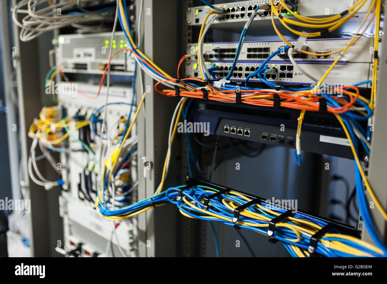 Core switch technology in network room place Stock Photo - Alamy