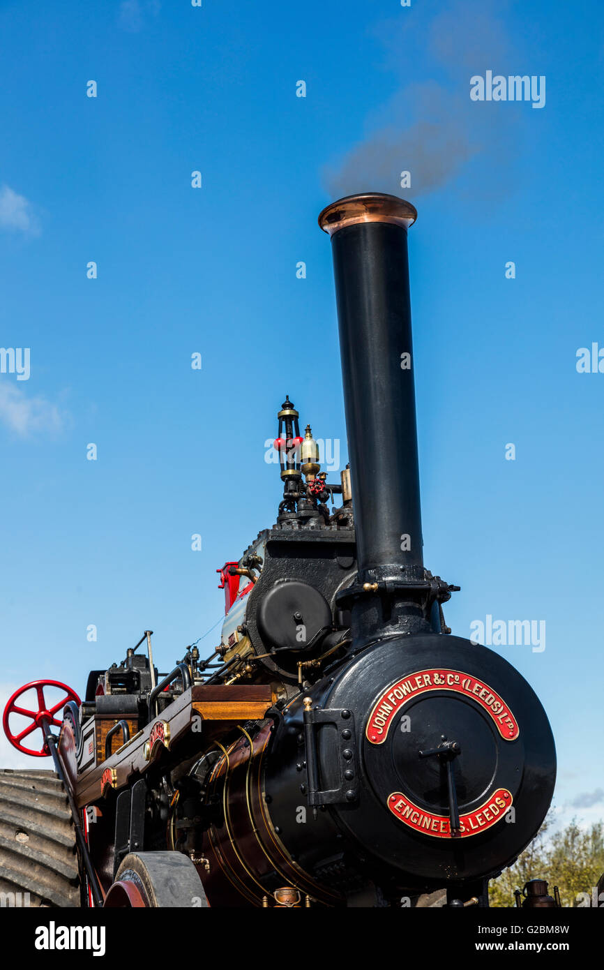 detail of Fowler Compound Traction steam Engine , named Kilmolin Princess Stock Photo