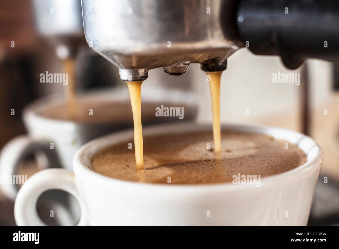 Machine Making Delicious Coffee In This Morning Machine Making Delicious Coffee In This Morning
