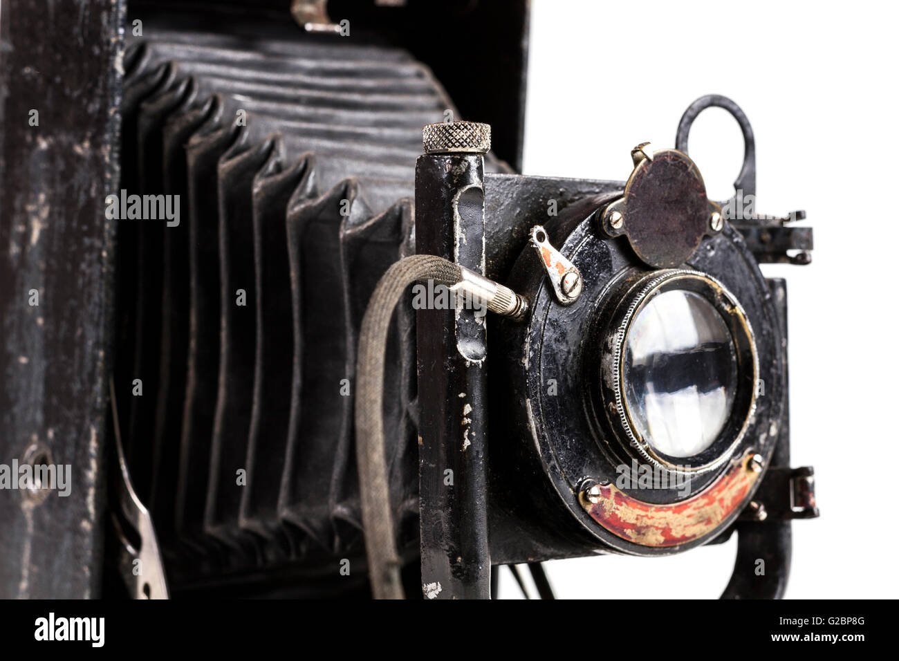 Old Photography Camera Isolated on White Background Stock Photo - Alamy