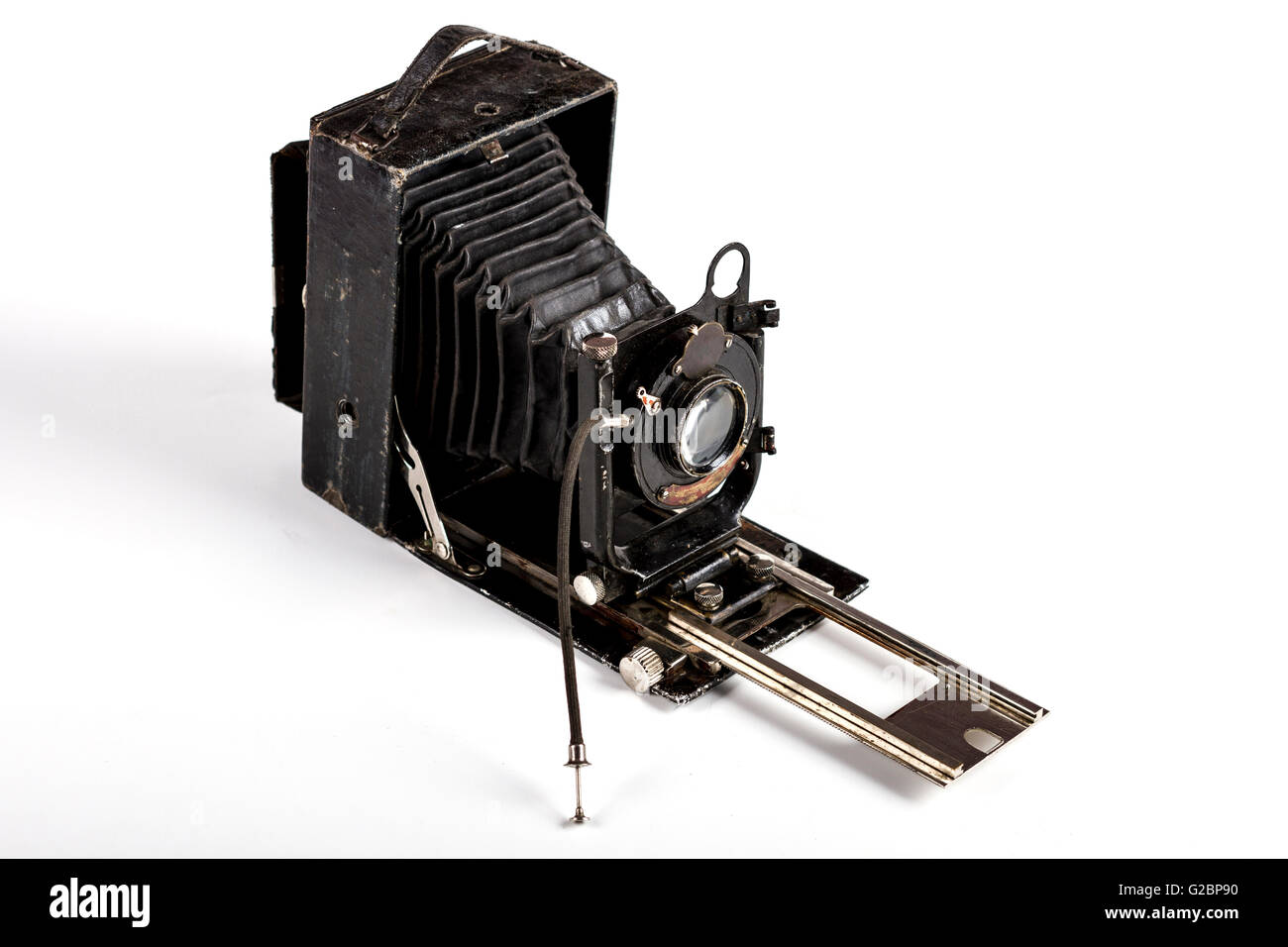 Old Photography Camera Isolated on White Background Stock Photo - Alamy