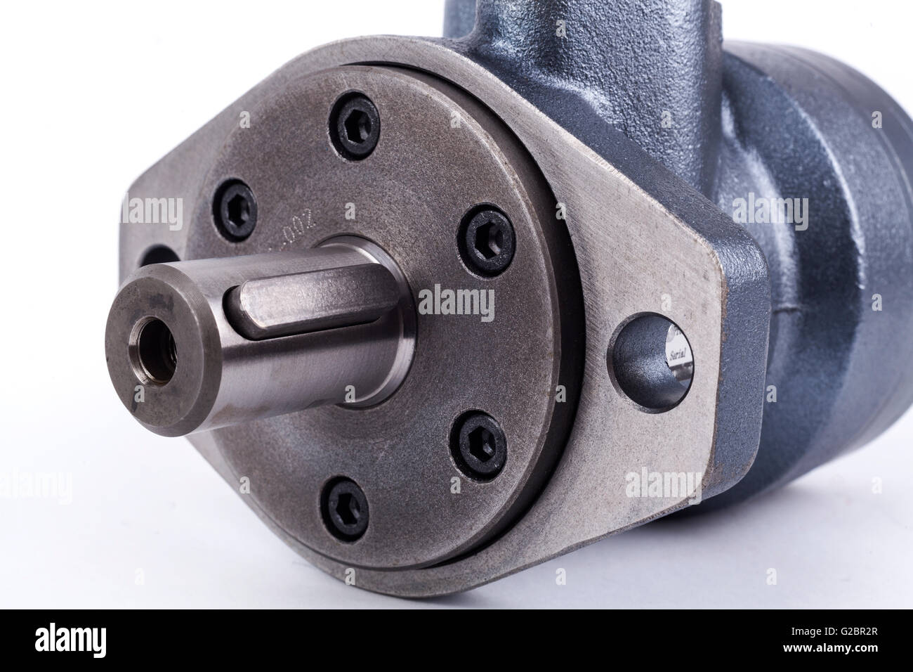 Hydraulic System parts assembly isolated on white background Stock