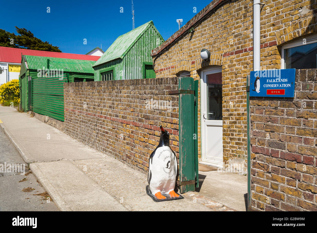 Stanley, the capital of the Falkland Islands, British Overseas Territory. Stock Photo