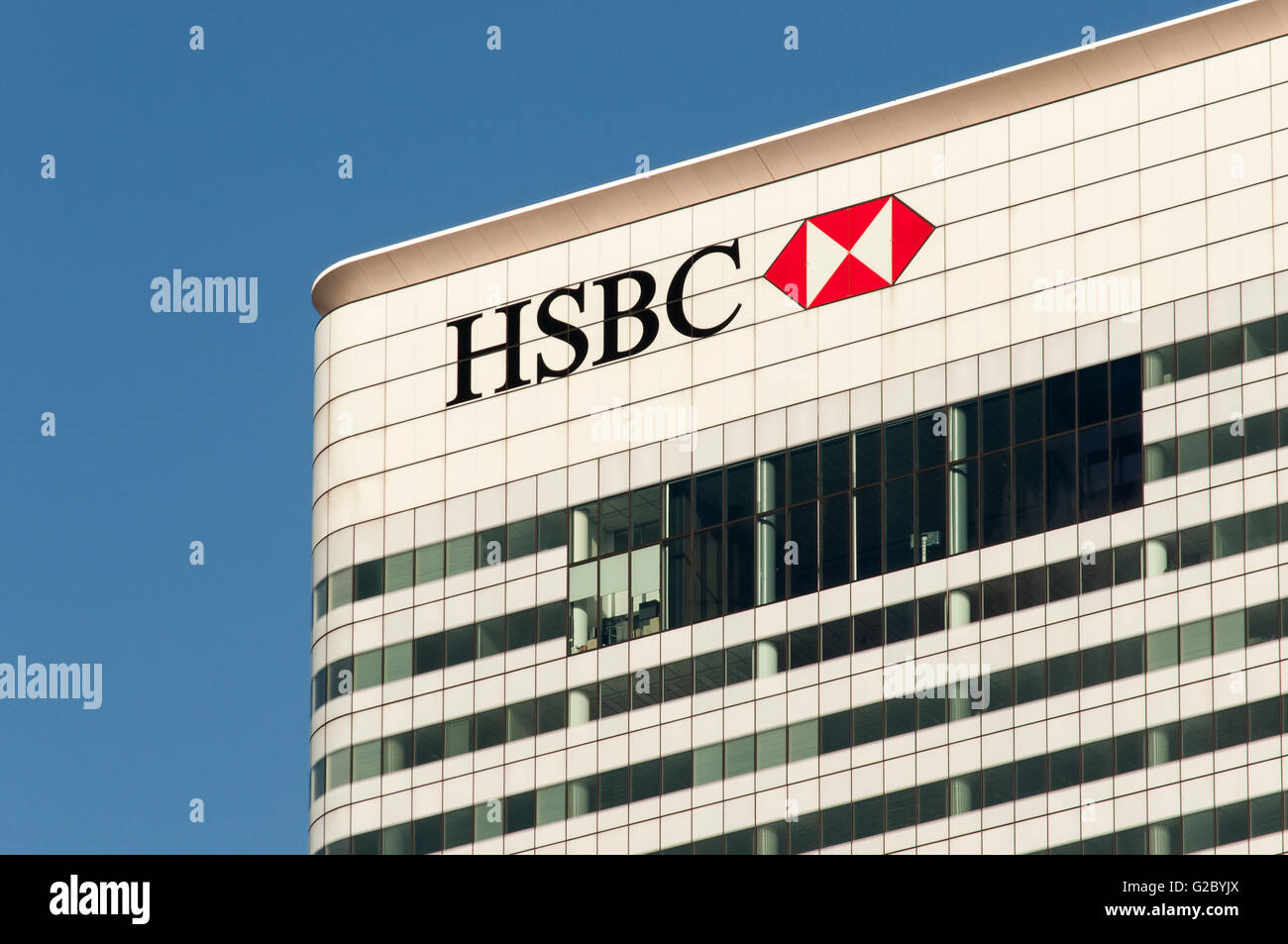 Hsbc canary wharf close up hi-res stock photography and images - Alamy