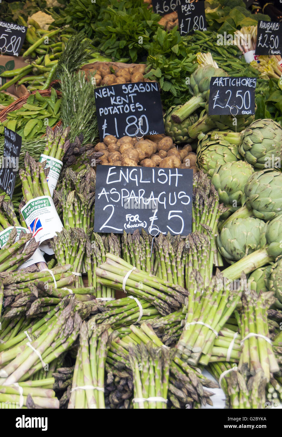 Vegetables, Borough Market, Southwark, London, London region, England