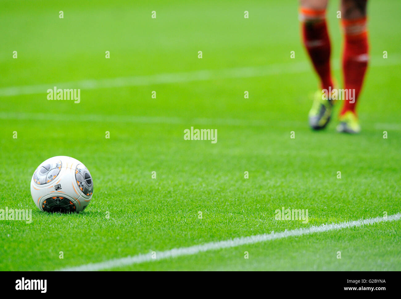 Football player legs hi-res stock photography and images - Alamy