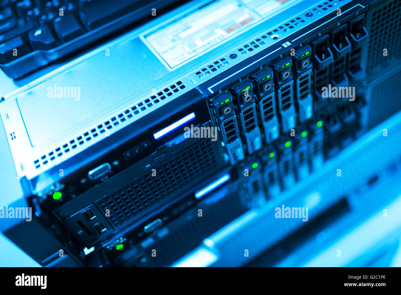 Network servers in data room Domestic Room Stock Photo - Alamy